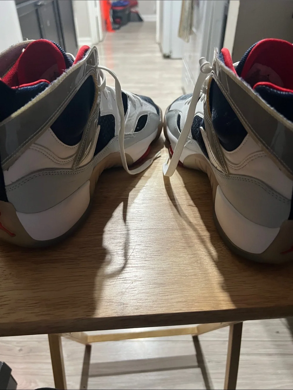 Jordan Kids High-Top Sneakers in Navy/White/Red